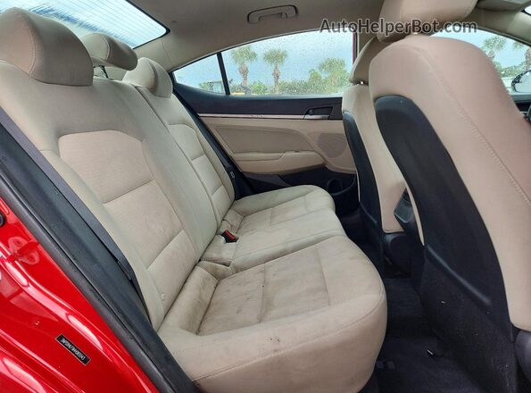 5NPD84LF9HH065543 2017 HYUNDAI ELANTRA Red Հետևի նստատեղերի տեսք