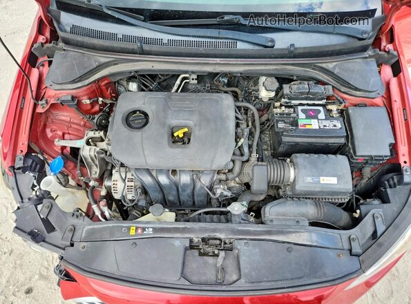 5NPD84LF9HH065543 2017 HYUNDAI ELANTRA Red Սալոնի հետևի տեսք