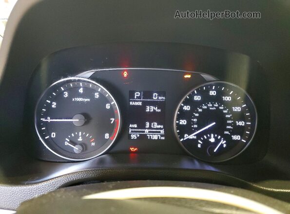 5NPD84LF9HH080236 2017 HYUNDAI ELANTRA Blue Instrument cluster view