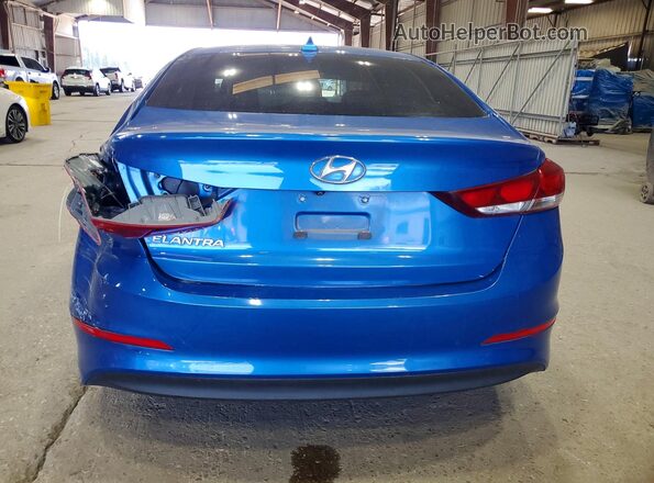 5NPD84LF9HH080236 2017 HYUNDAI ELANTRA Blue Rear view