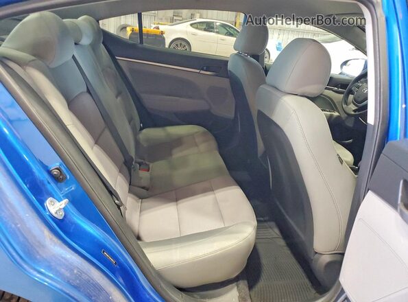 5NPD84LF9HH080236 2017 HYUNDAI ELANTRA Blue Rear seats view