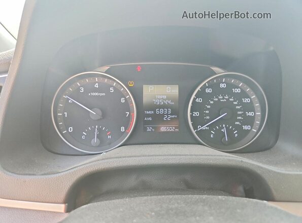 5NPD84LF9HH086473 2017 HYUNDAI ELANTRA Black Vista del cuadro de instrumentos