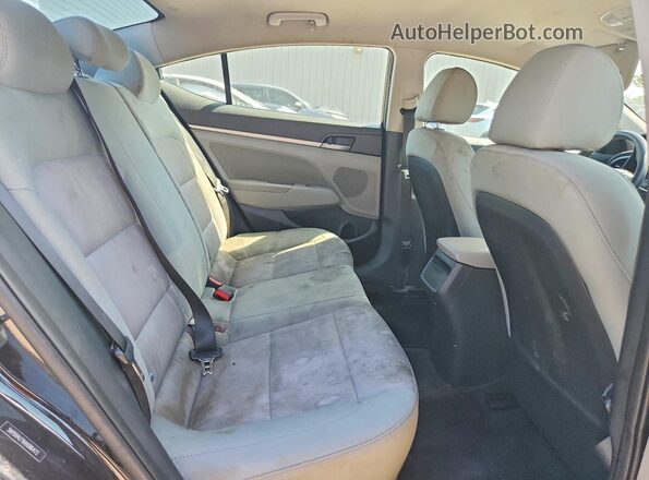 5NPD84LF9HH086473 2017 HYUNDAI ELANTRA Black Vista de los asientos traseros