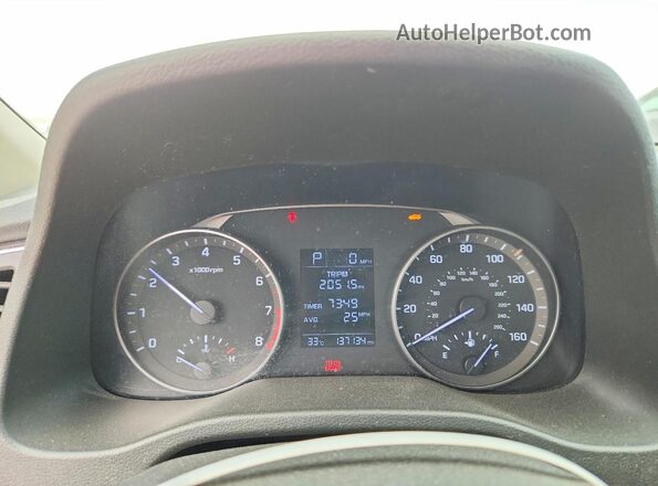 5NPD84LF9HH113848 2017 HYUNDAI ELANTRA Tan Вид щитка приладів