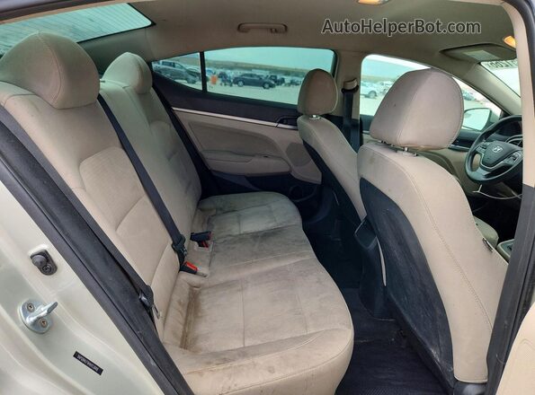 5NPD84LF9HH113848 2017 HYUNDAI ELANTRA Tan Вид задніх сидінь