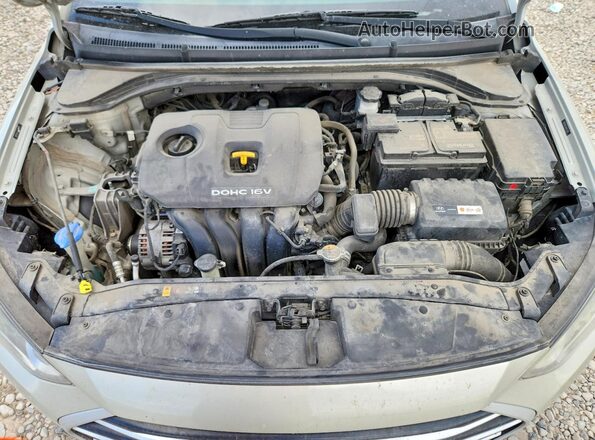 5NPD84LF9HH113848 2017 HYUNDAI ELANTRA Tan Вид задньої частини салону