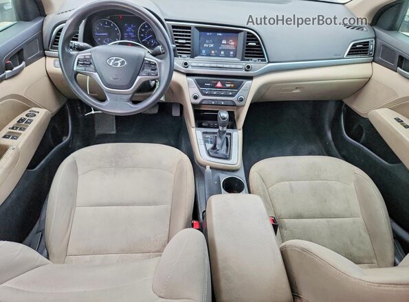 5NPD84LF9HH113848 2017 HYUNDAI ELANTRA Tan Вид панелі приладів