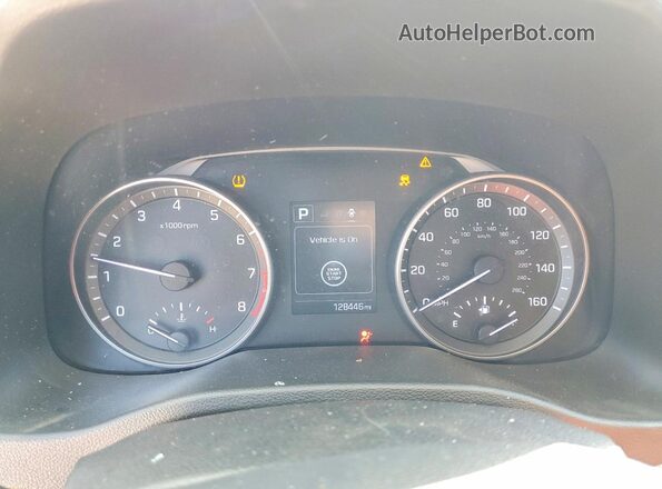 5NPD84LF9HH117740 2017 HYUNDAI ELANTRA Черный Вид щитка приборов