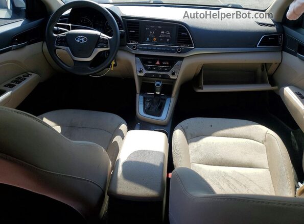 5NPD84LF9HH119018 2017 HYUNDAI ELANTRA Silver Вид панелі приладів