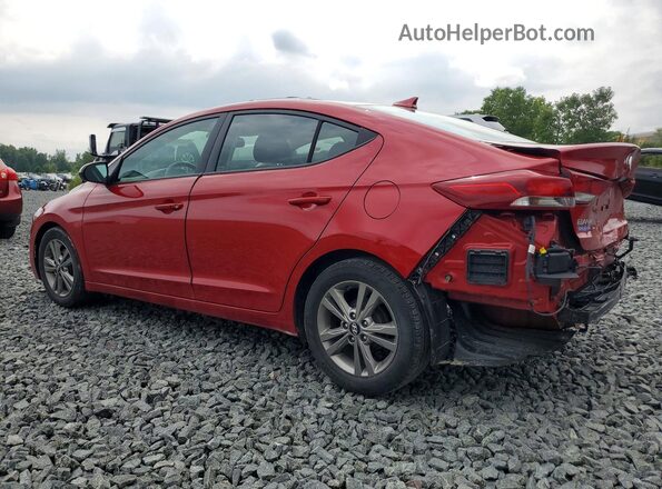 5NPD84LF9HH136885 2017 HYUNDAI ELANTRA Red უკანა მარცხენა