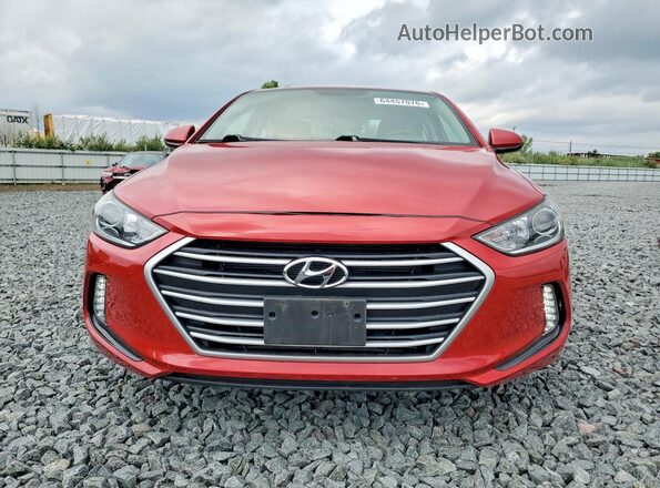 5NPD84LF9HH136885 2017 HYUNDAI ELANTRA Red წინა ხედი