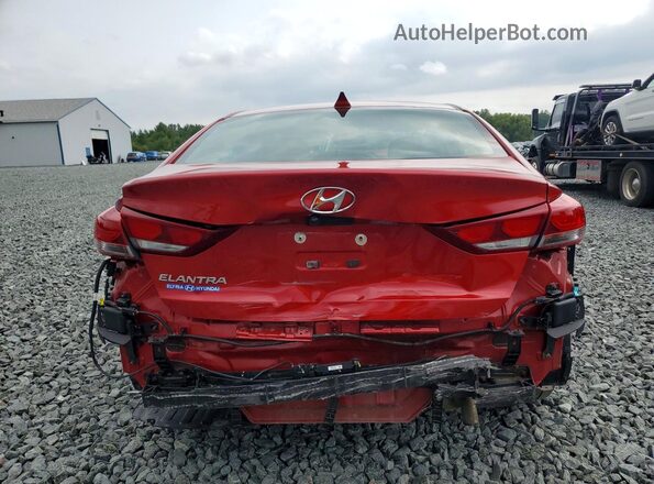 5NPD84LF9HH136885 2017 HYUNDAI ELANTRA Red უკანა ხედი