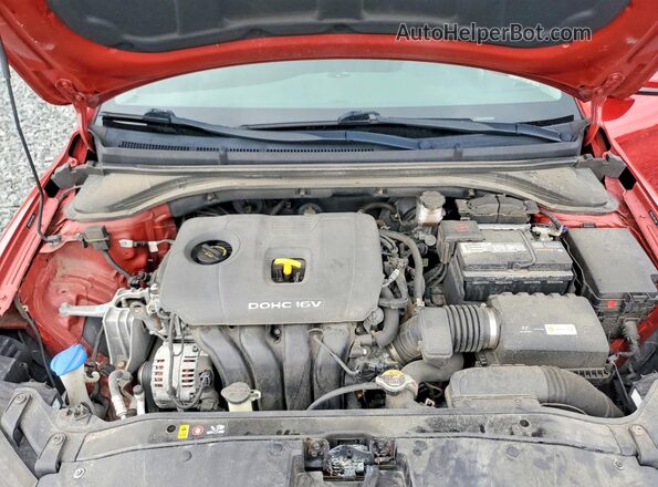 5NPD84LF9HH136885 2017 HYUNDAI ELANTRA Red უკანა სალონის ხედი