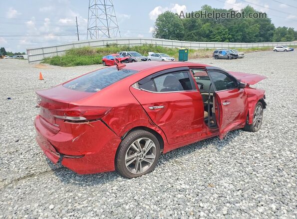 5NPD84LF9HH153279 2017 HYUNDAI ELANTRA Burgundy Rear right