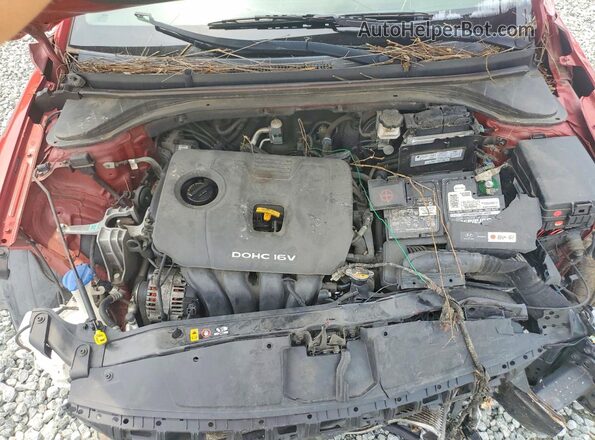 5NPD84LF9HH153279 2017 HYUNDAI ELANTRA Burgundy Rear interior view