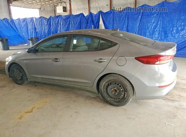 5NPD84LF9HH159468 2017 HYUNDAI ELANTRA Gray Trasero izquierdo