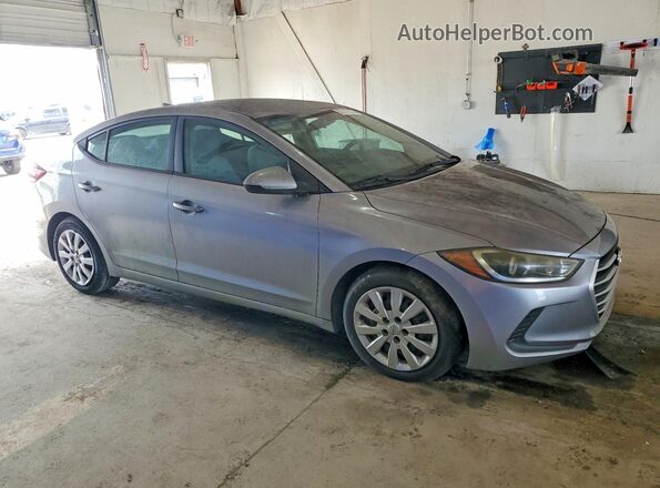 5NPD84LF9HH159468 2017 HYUNDAI ELANTRA Gray Delantero derecho