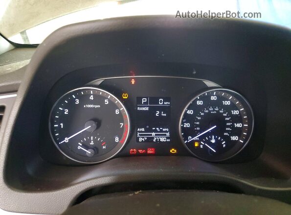 5NPD84LF9HH159468 2017 HYUNDAI ELANTRA Gray Vista del cuadro de instrumentos