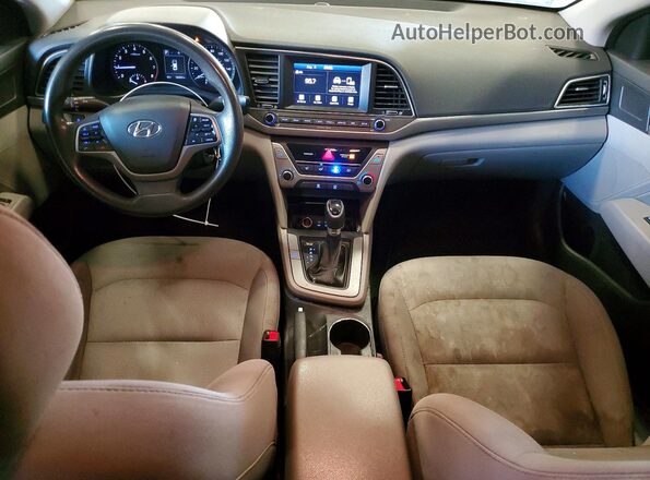 5NPD84LF9JH221652 2018 HYUNDAI ELANTRA Silver წინა პანელის ხედი