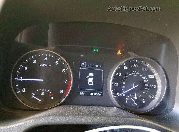 5NPD84LF9JH221652 2018 HYUNDAI ELANTRA Silver ხელსაწყოთა პანელის ხედი