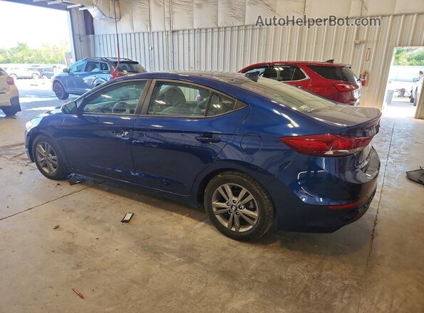 5NPD84LF9JH238290 2018 HYUNDAI ELANTRA Blue Задня ліва чверть