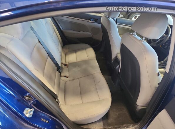 5NPD84LF9JH238290 2018 HYUNDAI ELANTRA Blue Вид задніх сидінь