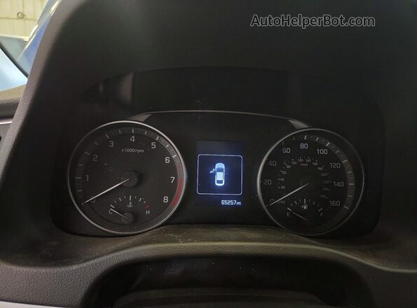 5NPD84LF9JH238290 2018 HYUNDAI ELANTRA Blue Вид щитка приладів