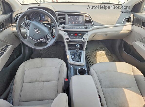 5NPD84LF9JH244154 2018 HYUNDAI ELANTRA Silver წინა პანელის ხედი