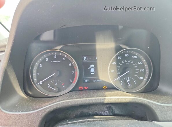 5NPD84LF9JH244154 2018 HYUNDAI ELANTRA Silver ხელსაწყოთა პანელის ხედი