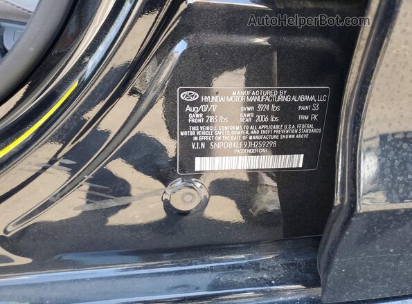 5NPD84LF9JH259298 2018 HYUNDAI ELANTRA Black Вид підкапотного простору