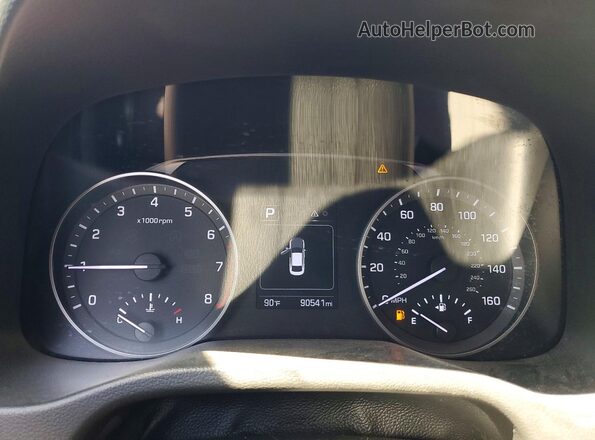 5NPD84LF9JH259298 2018 HYUNDAI ELANTRA Black Вид щитка приладів