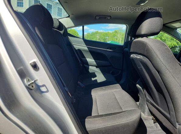 5NPD84LF9JH259656 2018 HYUNDAI ELANTRA Silver Rear seats view