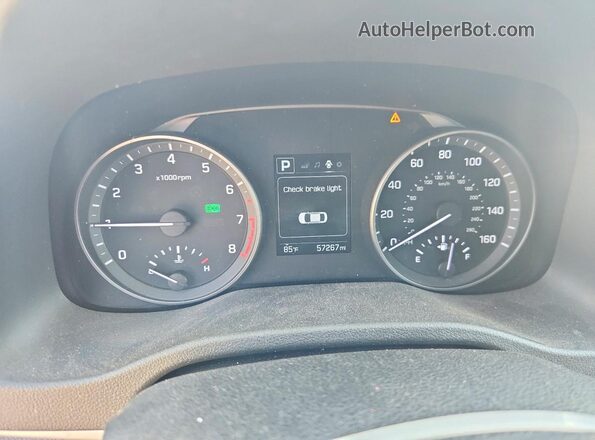 5NPD84LF9JH259656 2018 HYUNDAI ELANTRA Silver Instrument cluster view