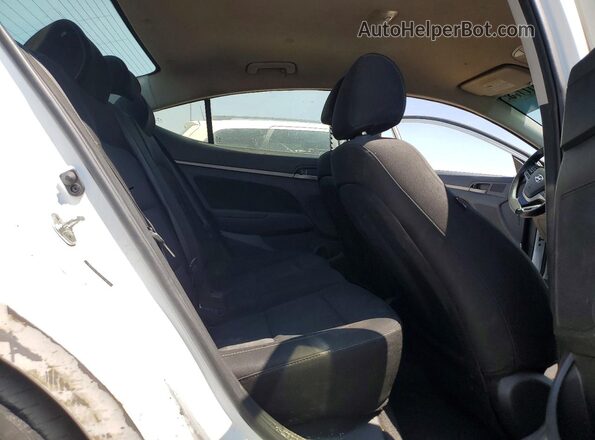 5NPD84LF9JH269488 2018 HYUNDAI ELANTRA White უკანა სავარძლების ხედი