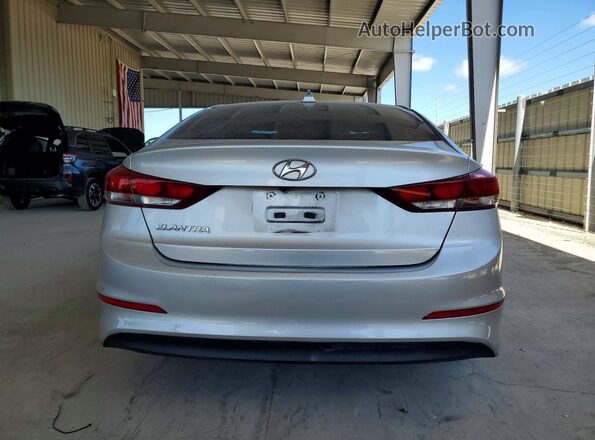 5NPD84LF9JH276389 2018 HYUNDAI ELANTRA Silver Rear view