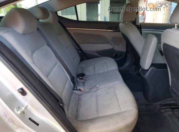 5NPD84LF9JH276389 2018 HYUNDAI ELANTRA Silver Rear seats view