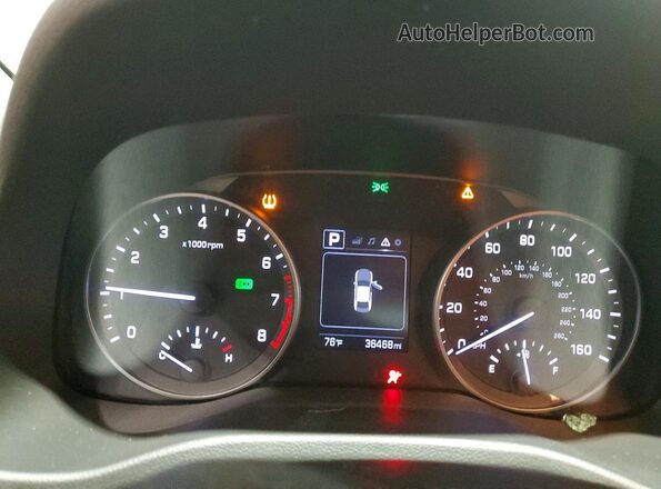 5NPD84LF9JH280555 2018 HYUNDAI ELANTRA Silver Instrument cluster view