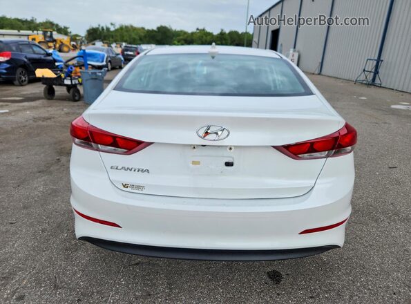 5NPD84LF9JH280670 2018 HYUNDAI ELANTRA White უკანა ხედი