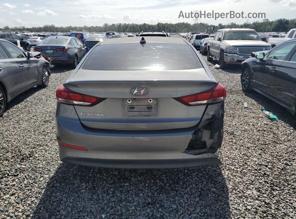 5NPD84LF9JH281852 2018 HYUNDAI ELANTRA Gray Rear view