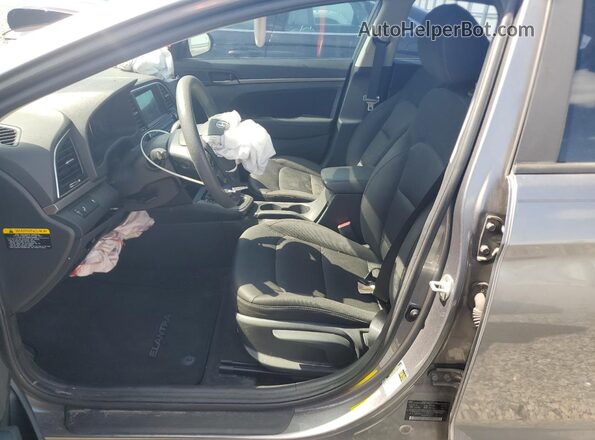 5NPD84LF9JH281852 2018 HYUNDAI ELANTRA Gray Front interior view