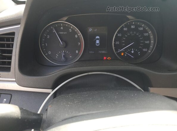 5NPD84LF9JH281852 2018 HYUNDAI ELANTRA Gray Instrument cluster view