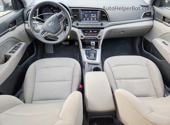 5NPD84LF9JH283861 2018 HYUNDAI ELANTRA Gray Вид панелі приладів