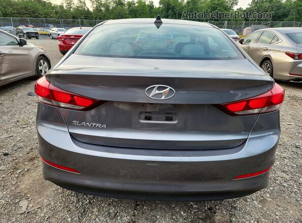 5NPD84LF9JH283861 2018 HYUNDAI ELANTRA Gray Вид ззаду