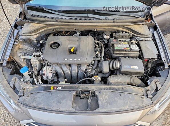 5NPD84LF9JH283861 2018 HYUNDAI ELANTRA Gray Вид задньої частини салону