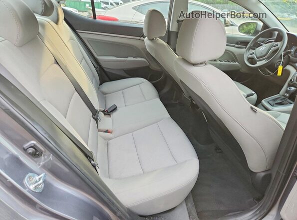 5NPD84LF9JH283861 2018 HYUNDAI ELANTRA Gray Вид задніх сидінь