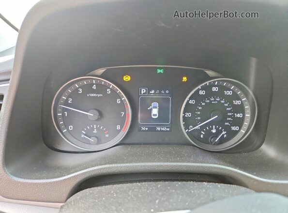 5NPD84LF9JH283861 2018 HYUNDAI ELANTRA Gray Вид щитка приладів
