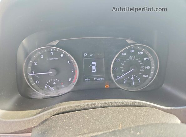 5NPD84LF9JH296545 2018 HYUNDAI ELANTRA Silver Vista del cuadro de instrumentos