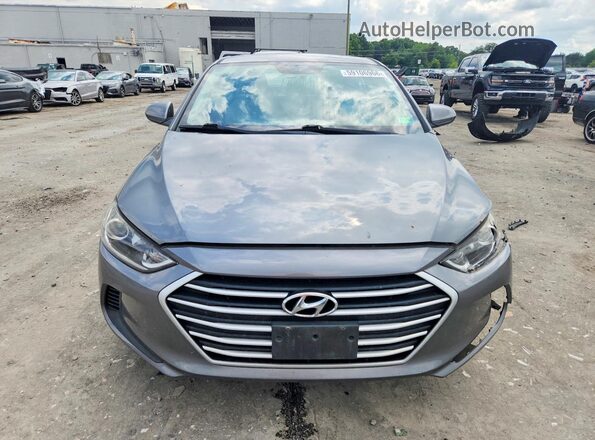 5NPD84LF9JH300495 2018 HYUNDAI ELANTRA Gray წინა ხედი