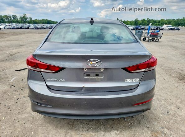 5NPD84LF9JH300495 2018 HYUNDAI ELANTRA Gray უკანა ხედი