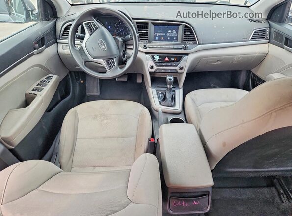 5NPD84LF9JH300495 2018 HYUNDAI ELANTRA Gray წინა პანელის ხედი